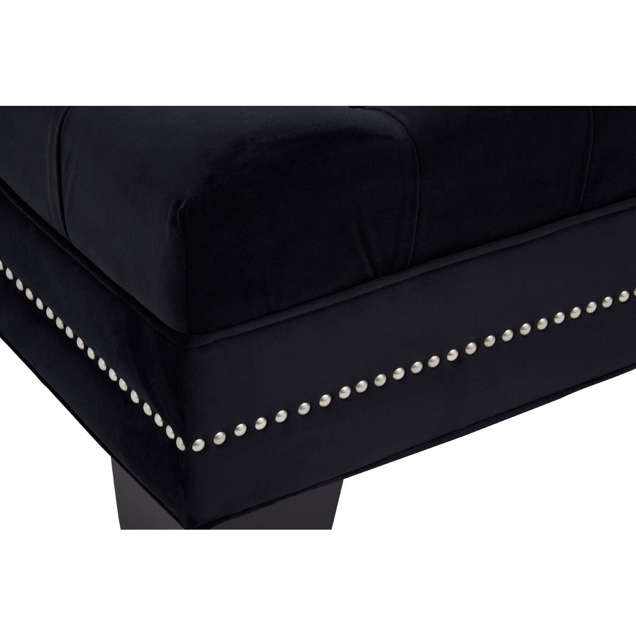 Chimes - Kilburn Black Footstool