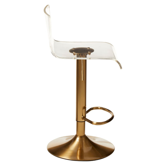 Chimes - Remi Acrylic Bar Stool Gold