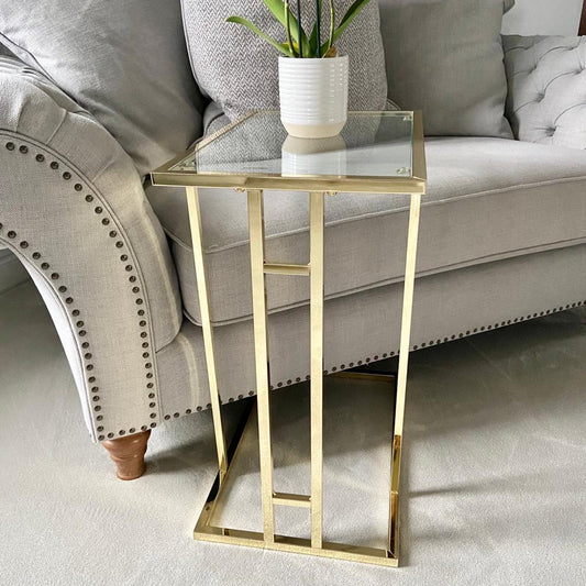 Chimes - The Addison Sofa Table Gold