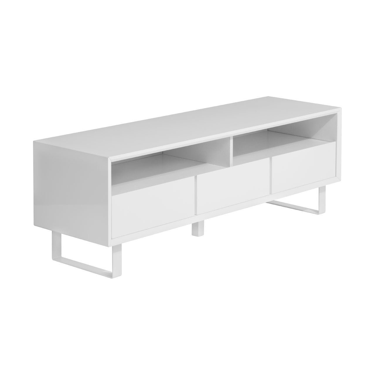 Chimes - Clara White High Gloss Media Cabinet