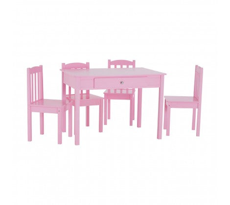 Chimes - Kids Table And Chair Set Pink