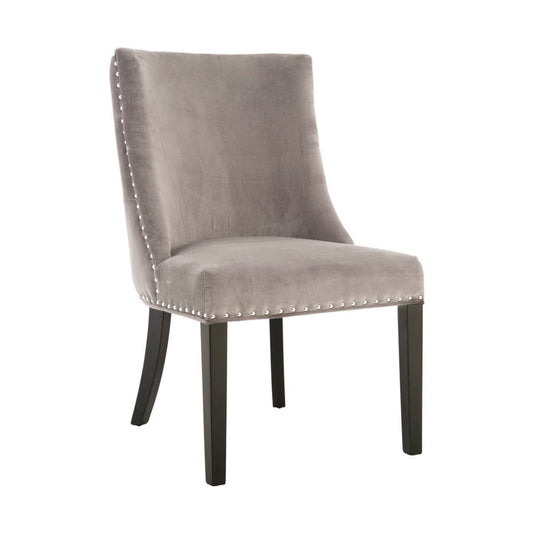 Rendal Park Grey Velvet With Tufted Back Dining Chair