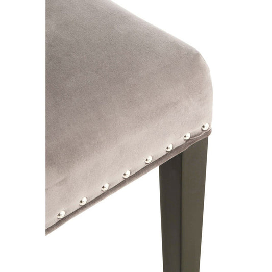 Rendal Park Grey Velvet With Tufted Back Dining Chair