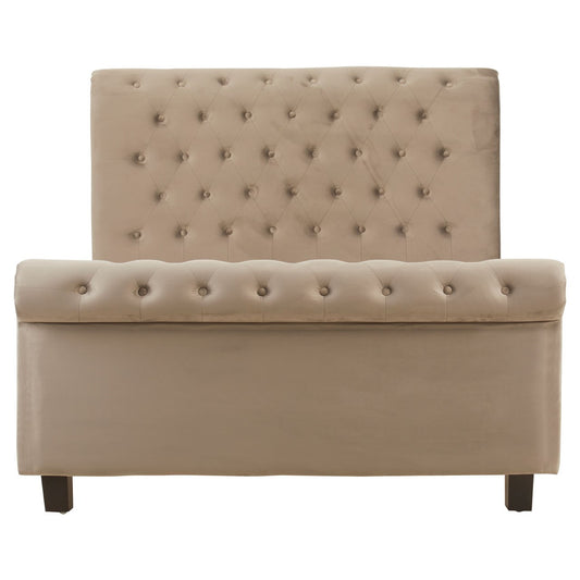 Chimes - Annabelle Beige Double Ottoman Bed