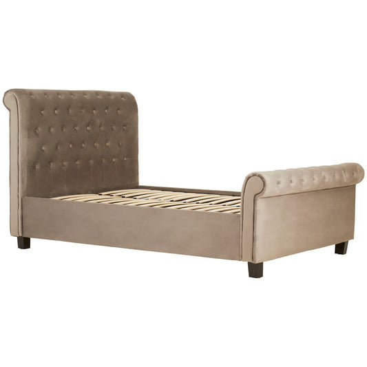 Chimes - Annabelle Beige Double Ottoman Bed