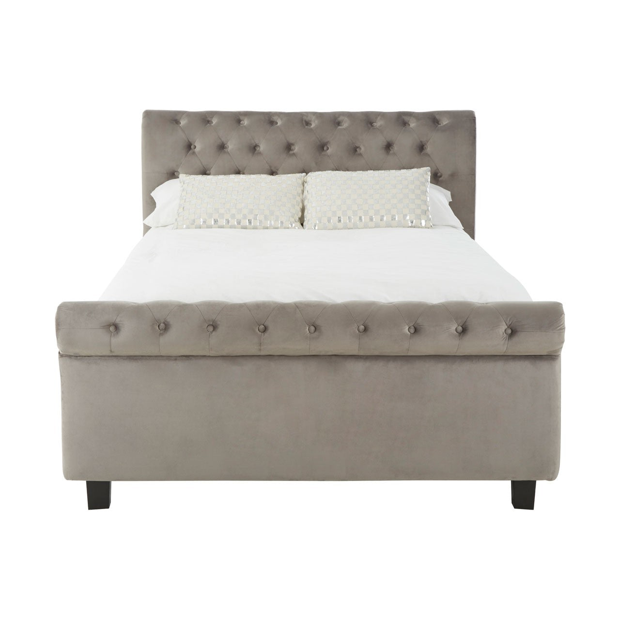 Chimes - Annabelle Steel Shade King Size Ottoman Bed