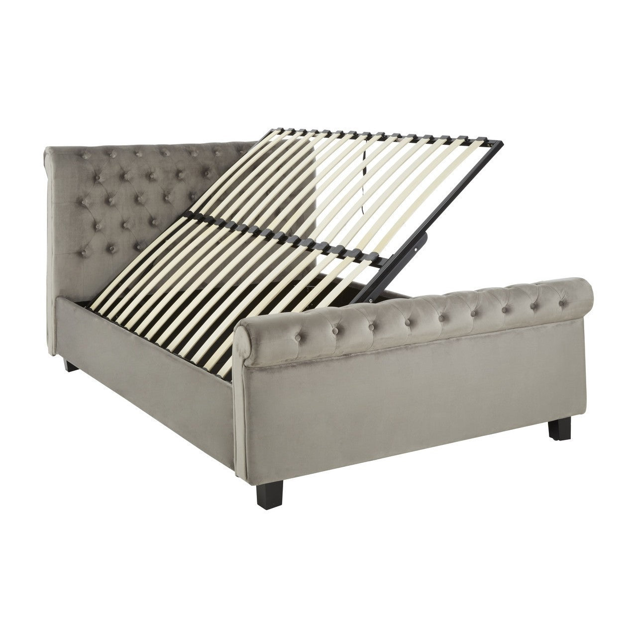 Chimes - Annabelle Steel Shade King Size Ottoman Bed