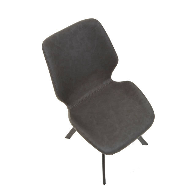 Maya Round Marble Effect Dining Table with 6 Chairs Set