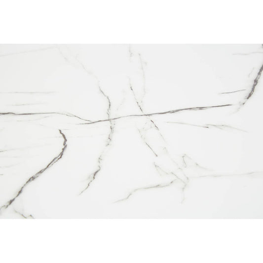 Westley Marble Effect Dining Table with 6 Chairs Set