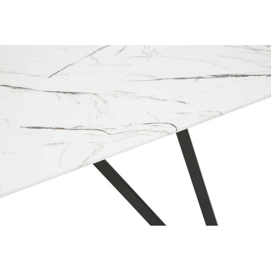 Westley Marble Effect Dining Table with 6 Chairs Set
