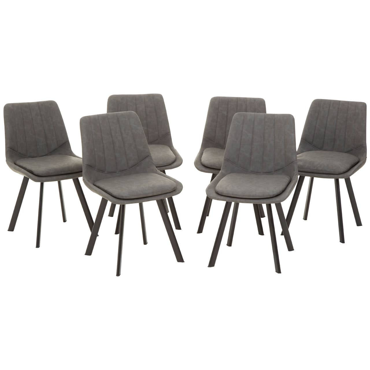 Mavia Rectangle Dining Table with 6 Chairs Set