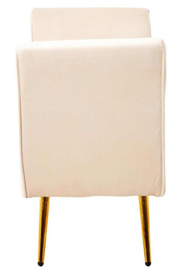 Larin Stone Velvet Ottoman Storage Bench