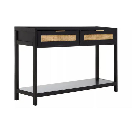 Barron Black Wood Console Table