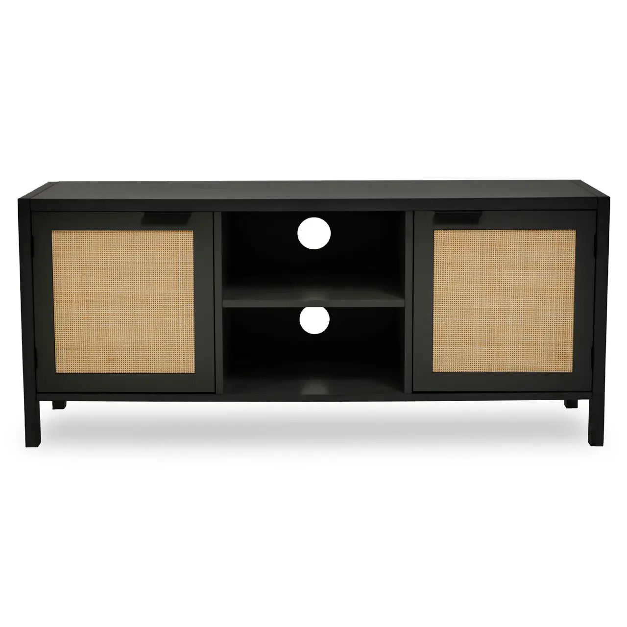 Anais Black Wood Media Unit
