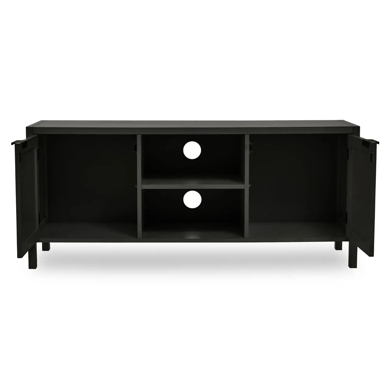 Anais Black Wood Media Unit