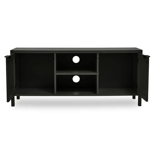 Anais Black Wood Media Unit