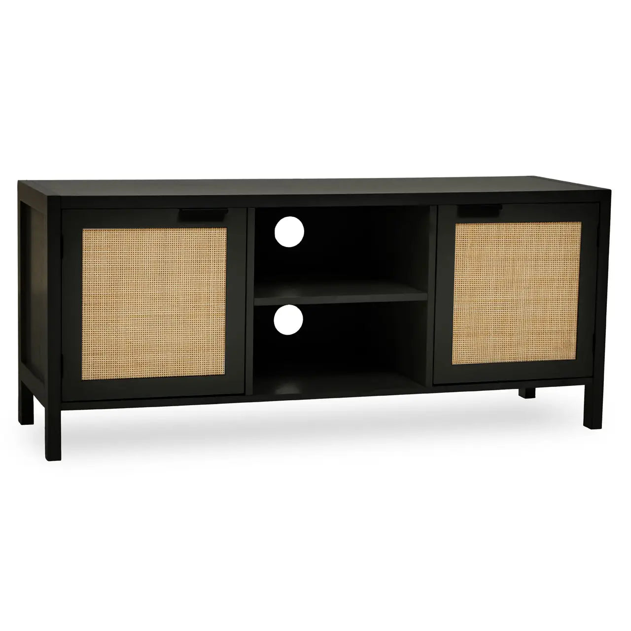 Anais Black Wood Media Unit