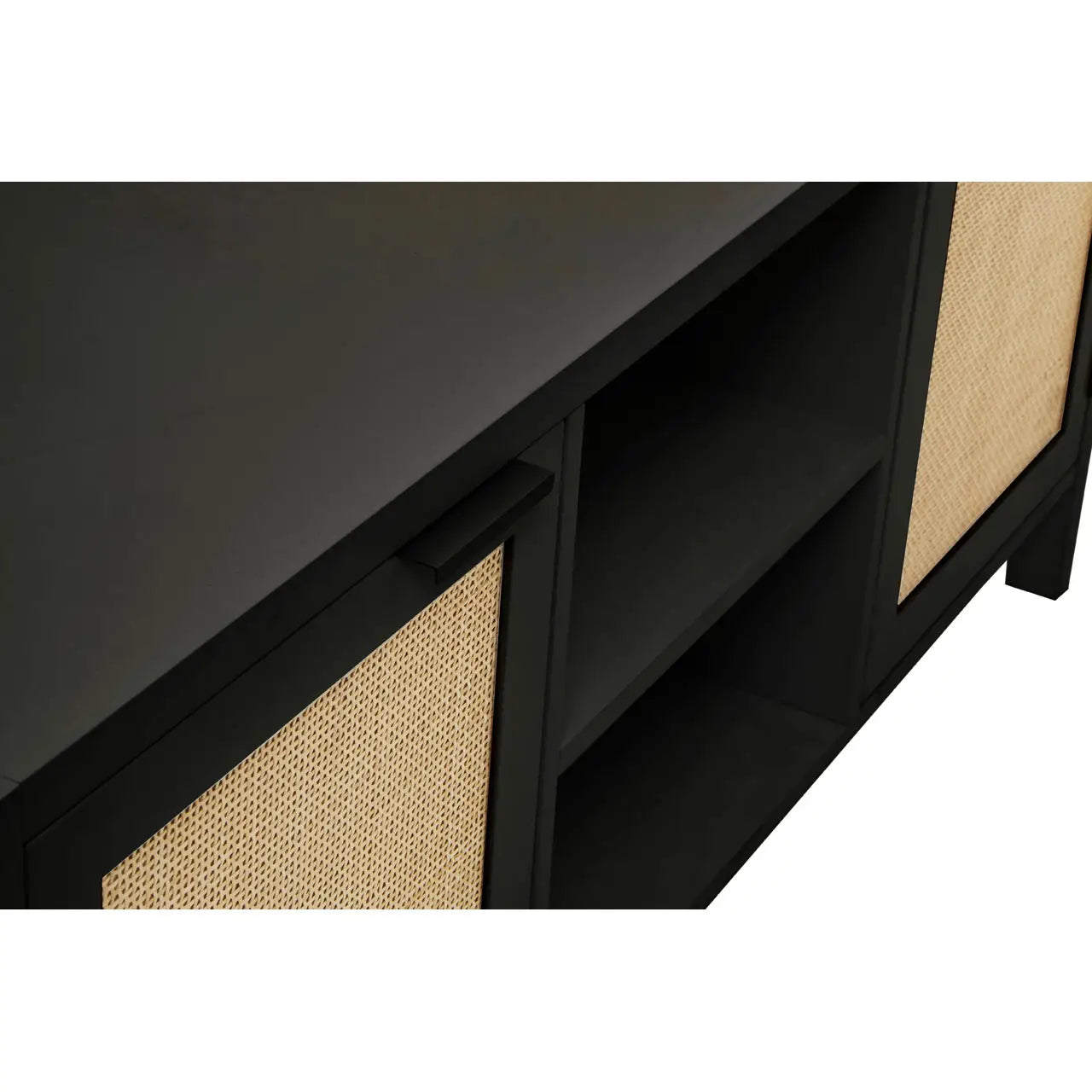 Anais Black Wood Media Unit