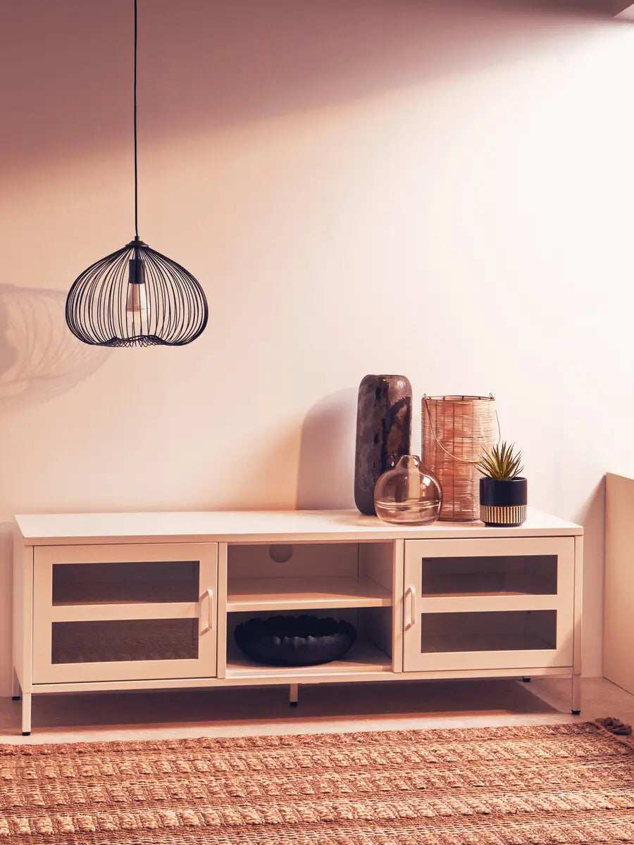 Bethany Two Door White Media Unit