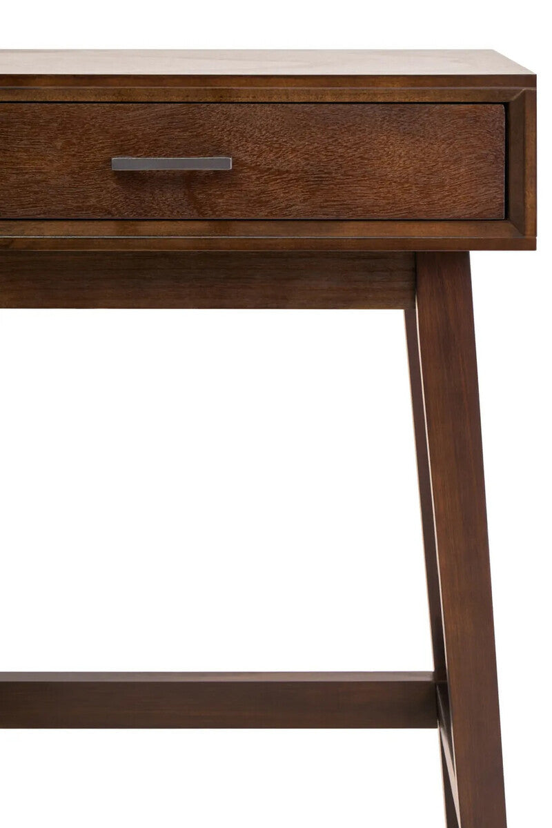 Malia One Drawer Walnut Wood Finish Side Table
