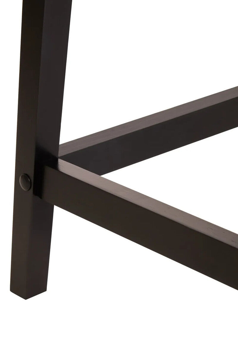 Malia One Drawer Black Wood Finish Side Table