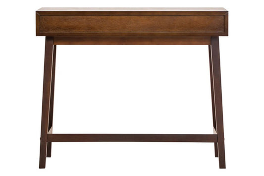 Malia Two Drawer Walnut Finish Wood Console Table
