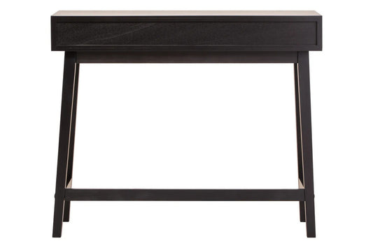 Malia Two Drawer Black Wood Finish Console Table