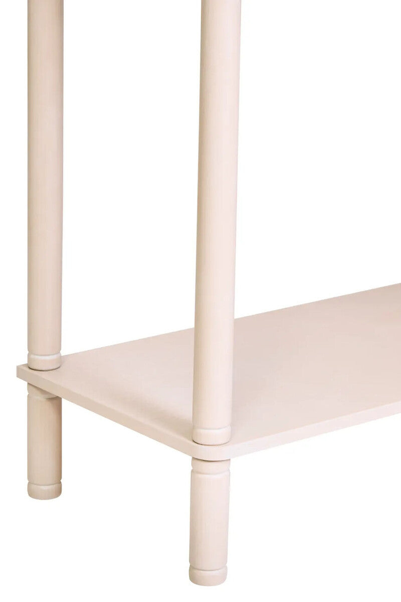 Harley Two Drawer Reed Detail Taupe Wood Console Table