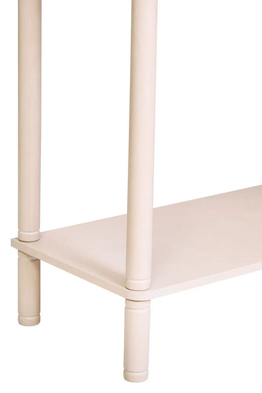 Harley Two Drawer Reed Detail Taupe Wood Console Table