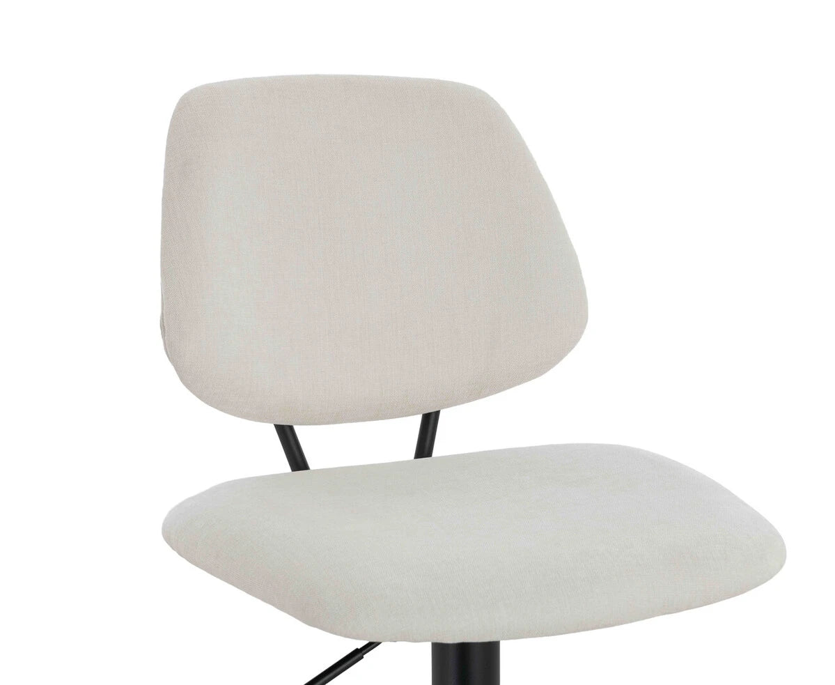 Marine Set of 2 Beige Textured Fabric Bar Chairs