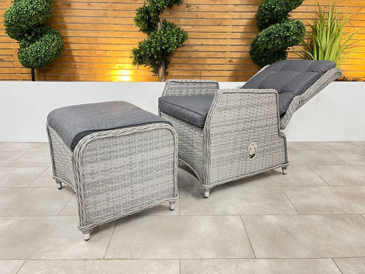 Chimes - Stone Grey Amore Reclining Lounge Set