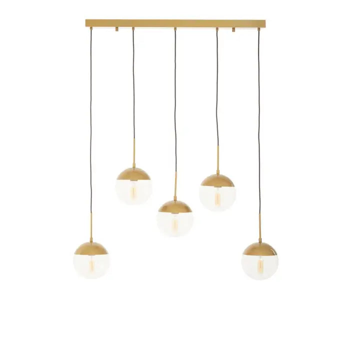 Raine Gold Finish Shades Pendant Light