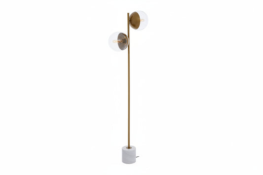 Revel Two Light Gold Finish Floor Lamp