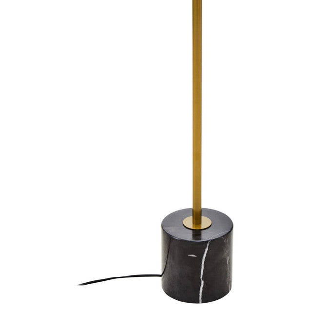 Revel 2 Bulb Gold Finish Metal Floor Lamp