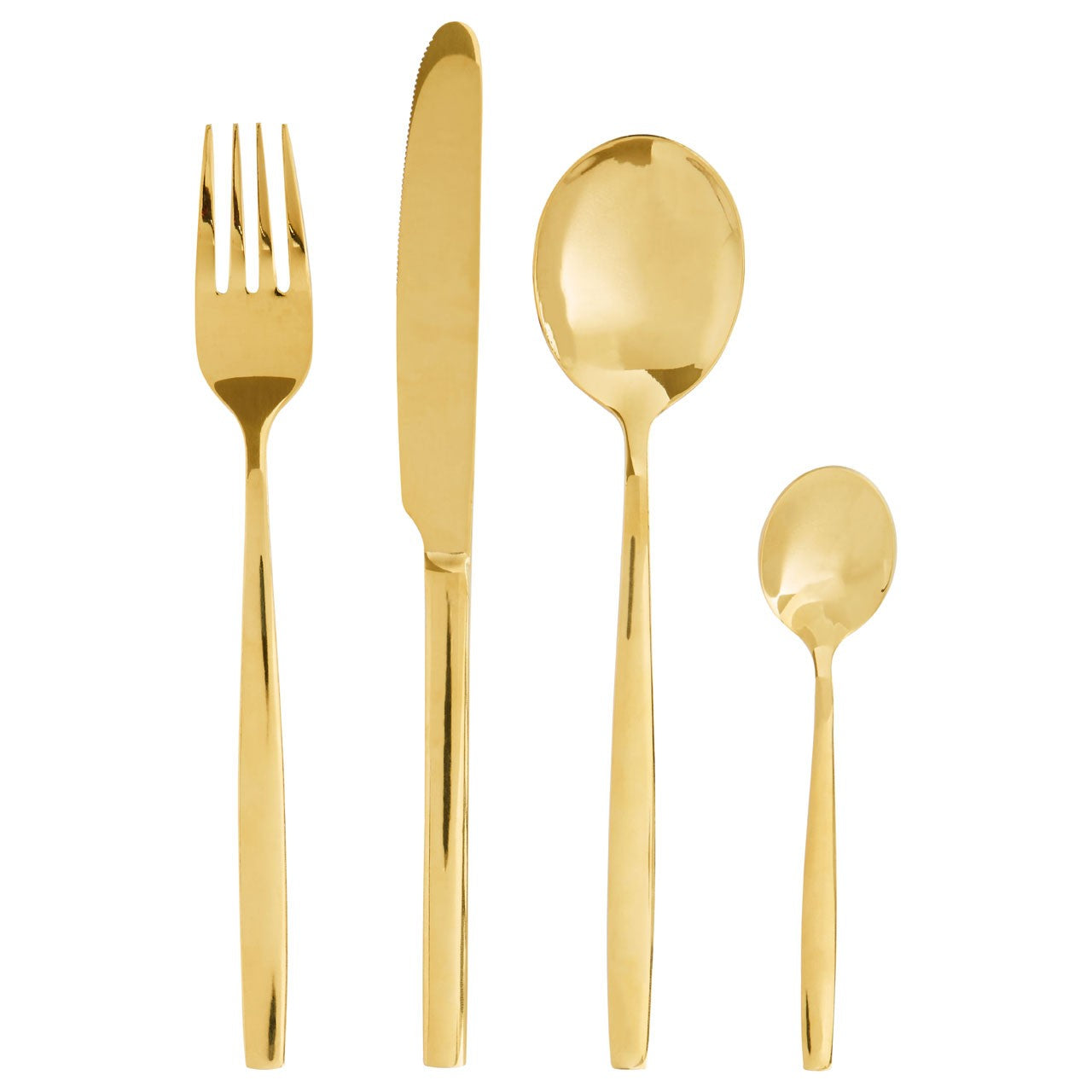 Chimes - 16pc Gold finish cutlery set