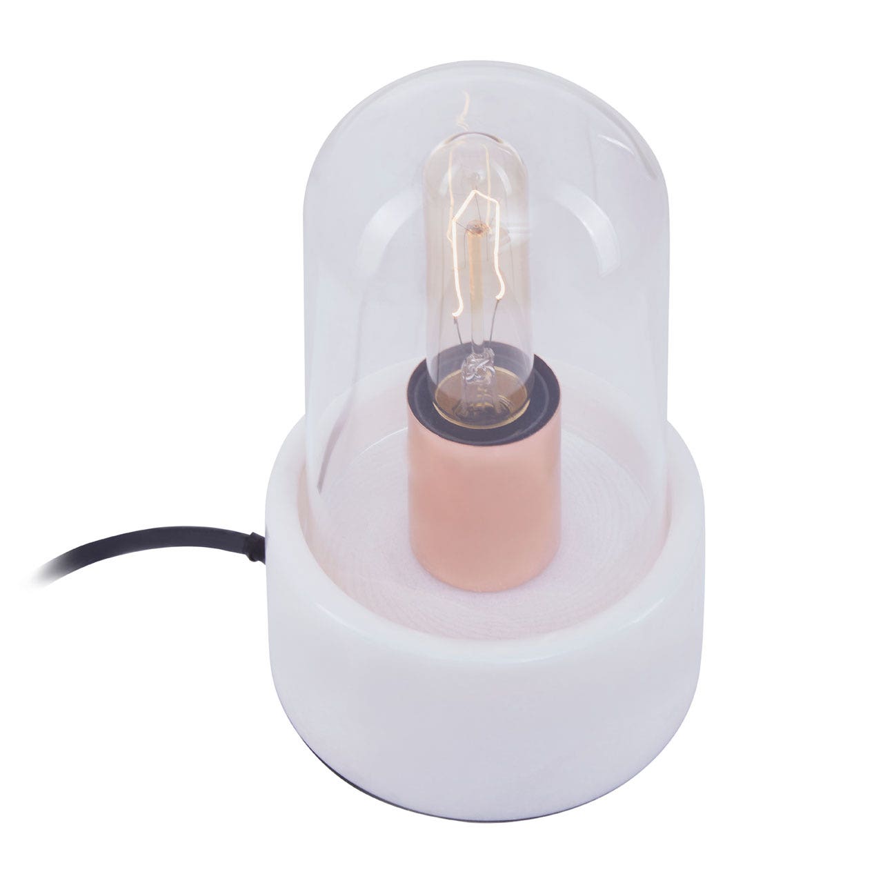 Chimes - Bell Lamp With White Marble Base