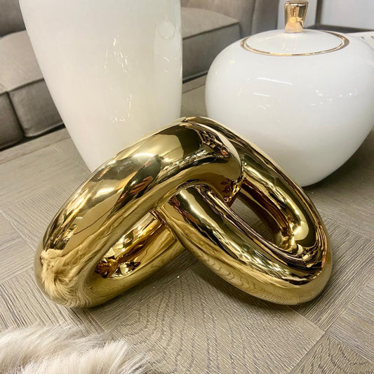 Gold Chain Link Ornament