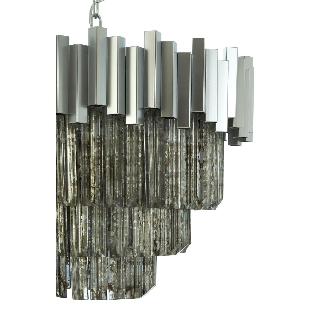 Chimes - Samara Small Nickel Painted Chandelier