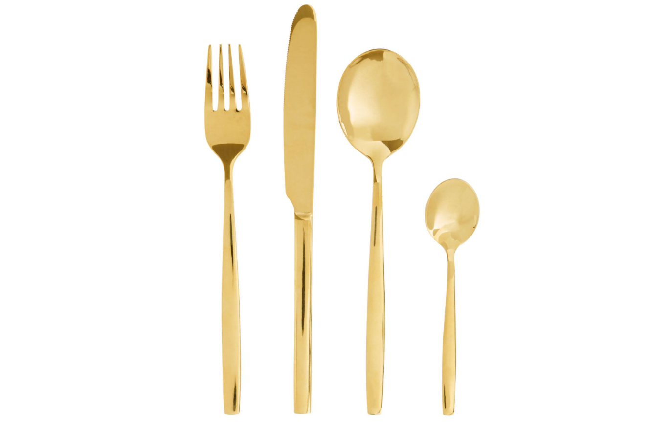Chimes - 16pc Gold finish cutlery set