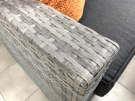 Chimes - Stone Grey Milan Compact Corner Dining Set with Rising Table