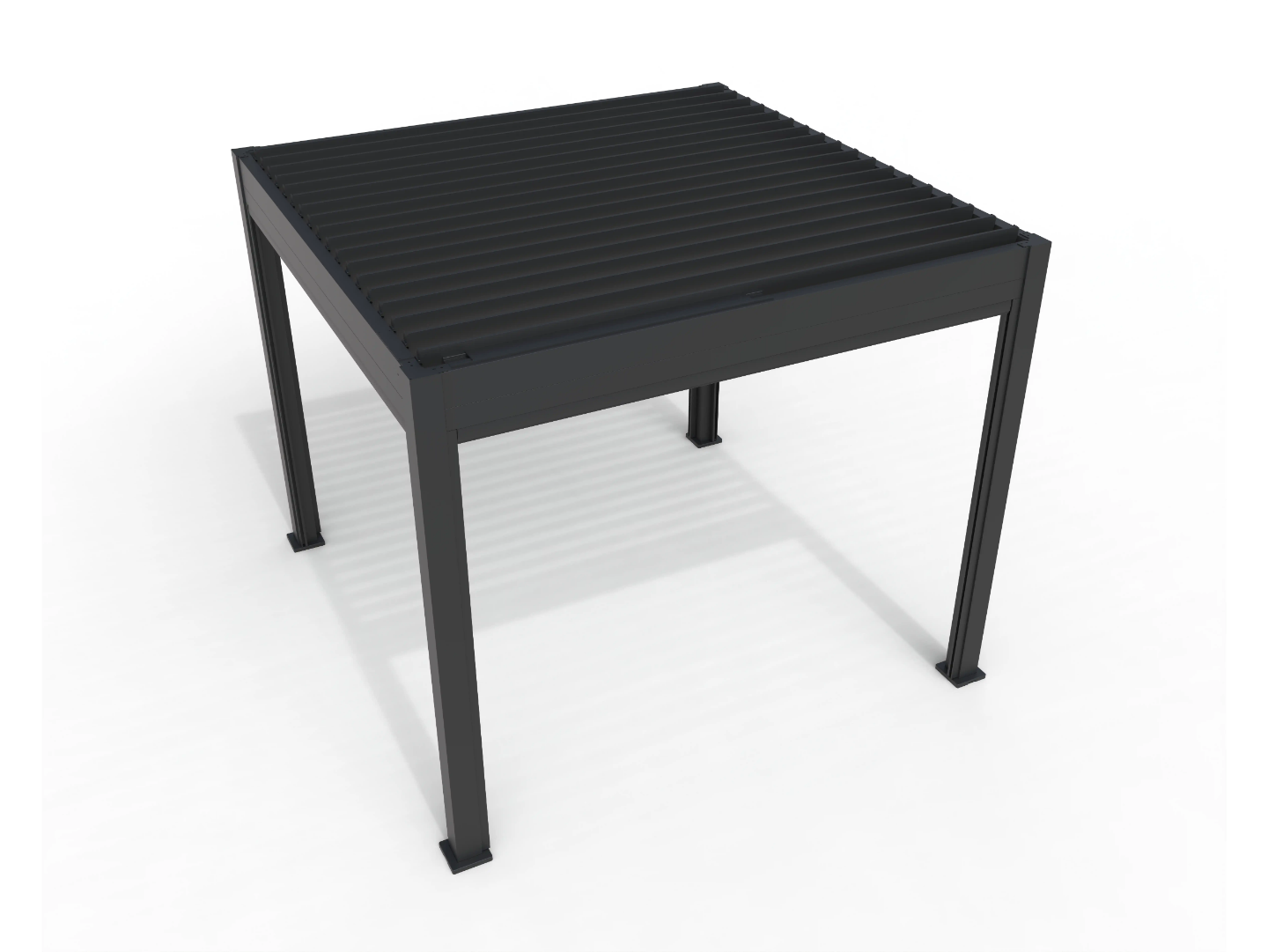 Chimes - Rivaro Deluxe 3m x 3m Motorised Aluminium Pergola with Solar LEDs