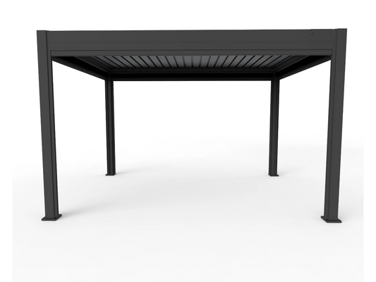 Chimes - Rivaro Deluxe 4m x 3m Motorised Aluminium Pergola with Solar LEDs