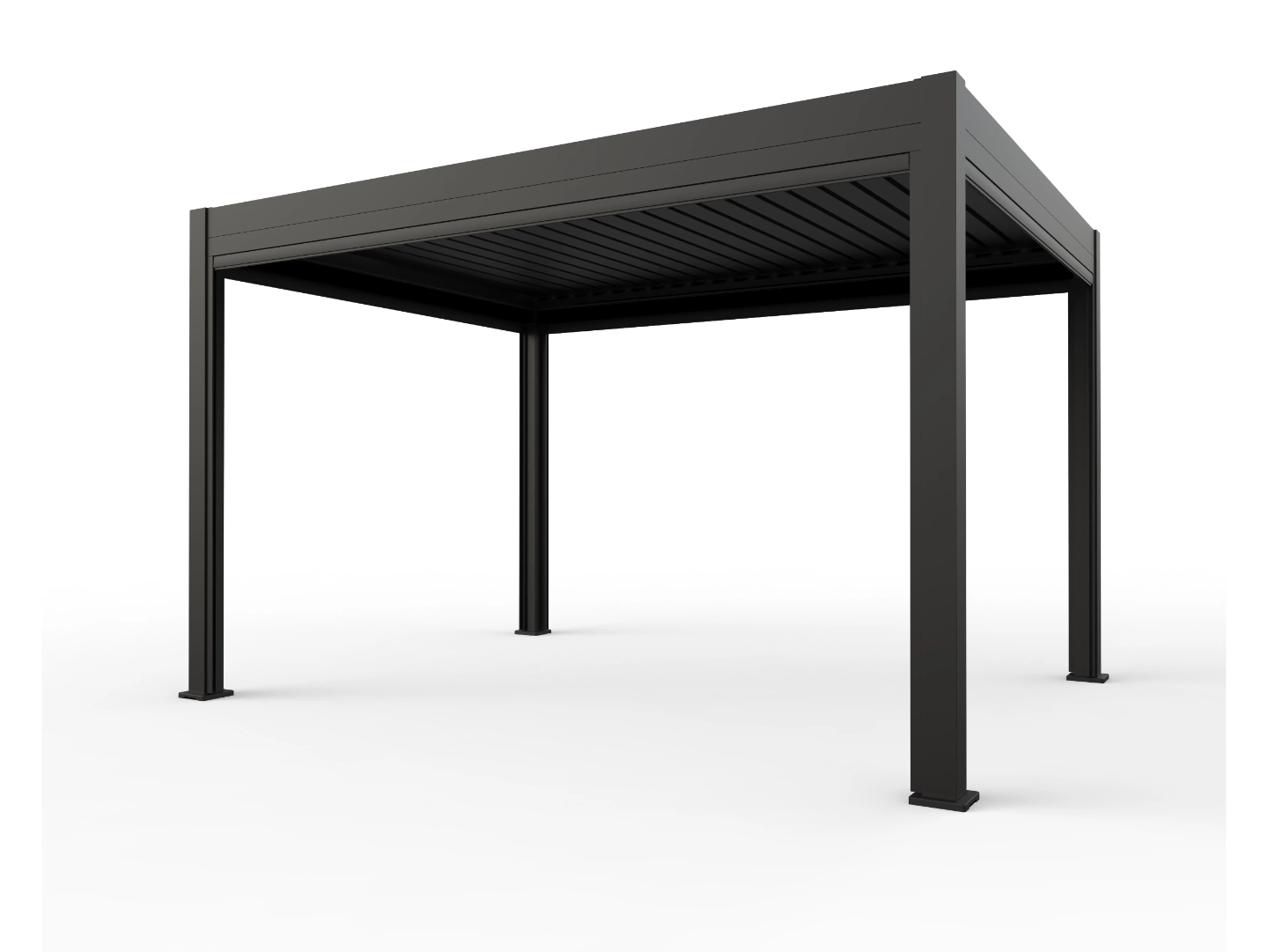 Chimes - Rivaro Deluxe 4m x 3m Motorised Aluminium Pergola with Solar LEDs
