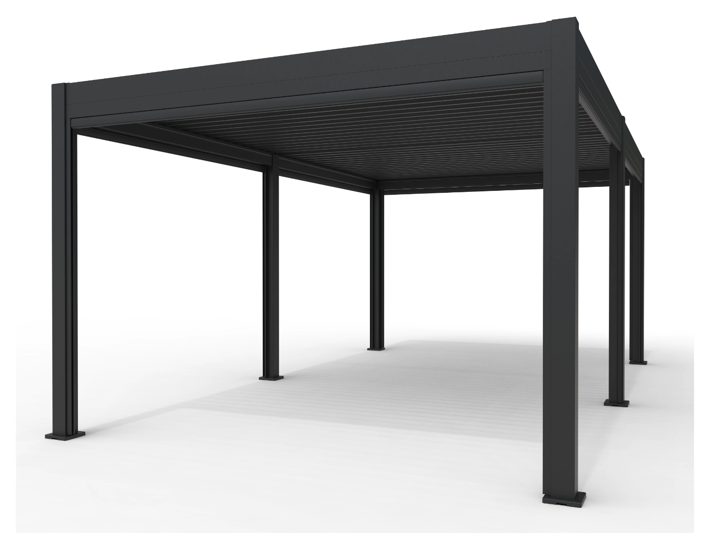 Chimes - Rivaro Deluxe 6m x 3m Motorised Aluminium Pergola with Solar LEDs