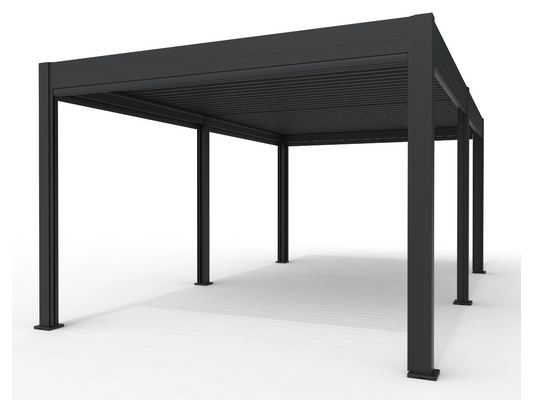 Chimes - Rivaro Deluxe 6m x 3m Motorised Aluminium Pergola with Solar LEDs