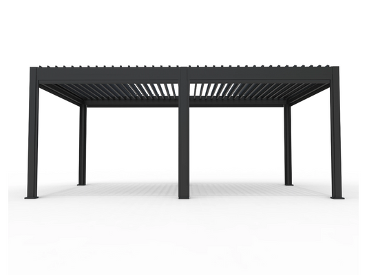 Chimes - Rivaro Deluxe 6m x 3m Motorised Aluminium Pergola with Solar LEDs