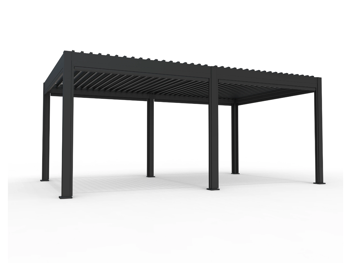 Chimes - Rivaro Deluxe 6m x 3m Motorised Aluminium Pergola with Solar LEDs