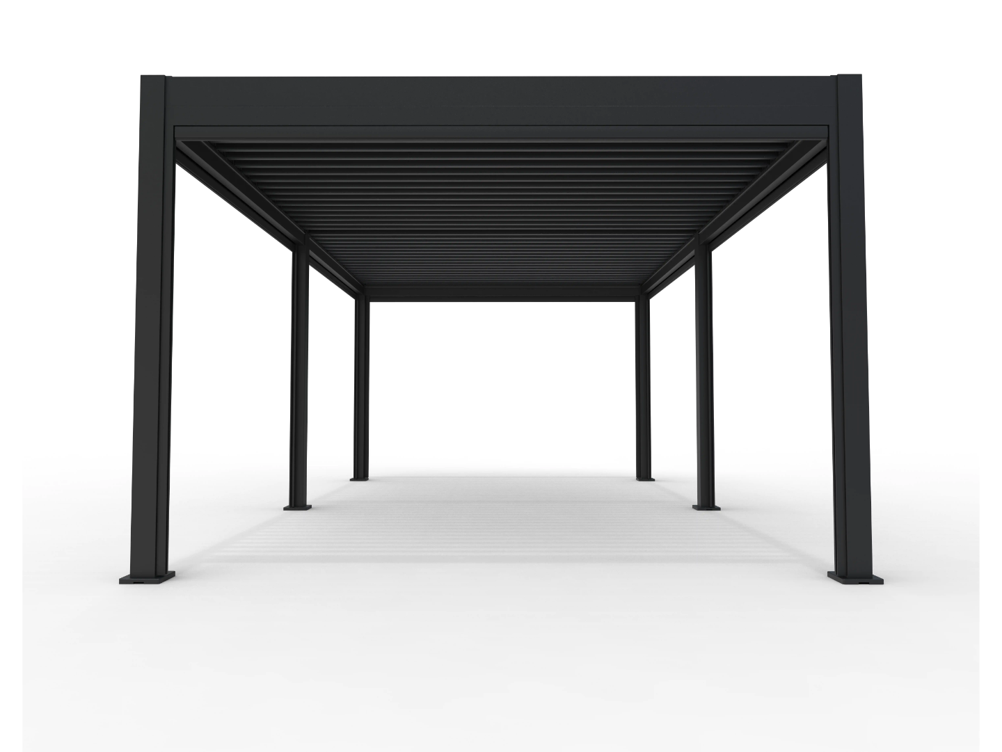 Chimes - Rivaro Deluxe 6m x 3m Motorised Aluminium Pergola with Solar LEDs
