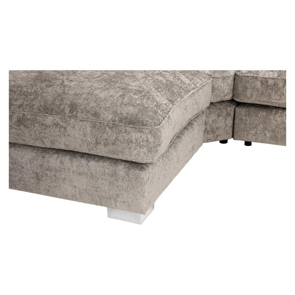 Belfry U Shape Sofa Full Back - Truffle