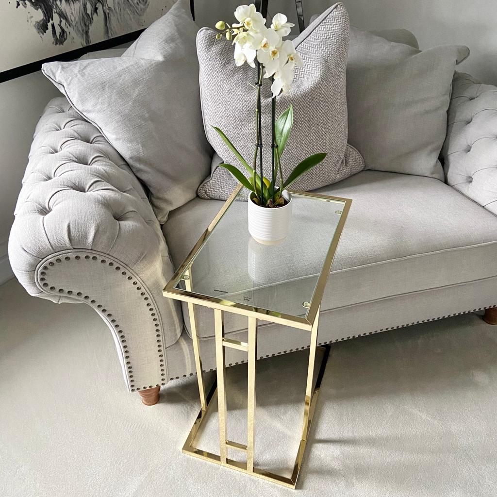 Chimes - The Addison Sofa Table Gold